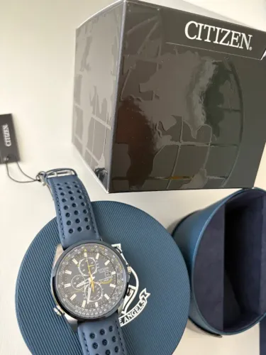 relógio Citizen Masculino Eco-drive Blue Angels AT8020-03L