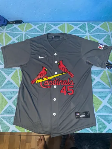 Camisa Nike MLB St. Louis Cardinals Bob Gibson #45 Tam. M - Nova