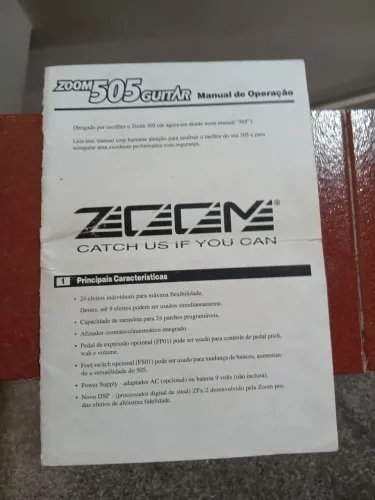 Manual Zoom 505 guitar