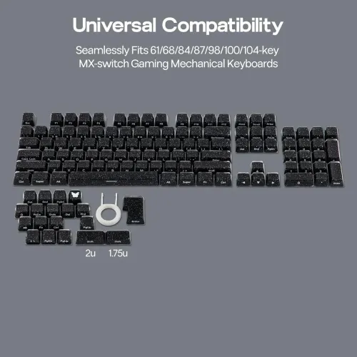 Kit Keycaps Epomaker Jelly 123pcs Crystal Translucent para Teclado