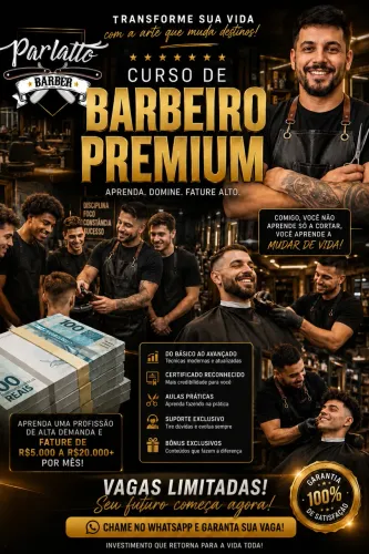 Curso de barbeiro premium