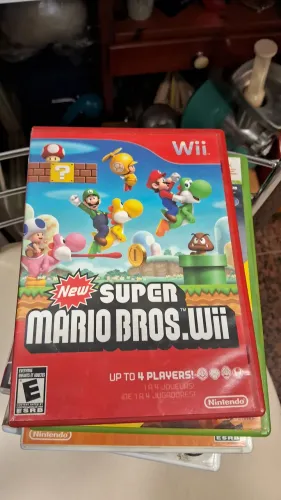 jogo New Super Mario Bros. Wii para o console Nintendo Wii