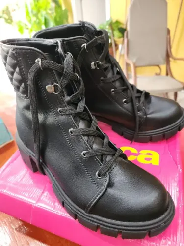 bota coturno moleca tamanho 38