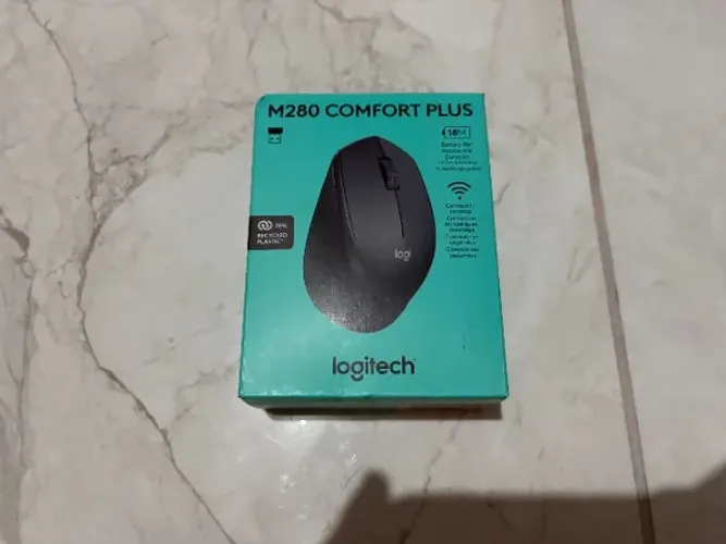 Mouse Logitech M280 Comfort Plus Sem Fio 18 Meses Bateria - Novo Lacrado