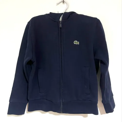Jaqueta moletom Lacoste Sport azul marinho tam 6