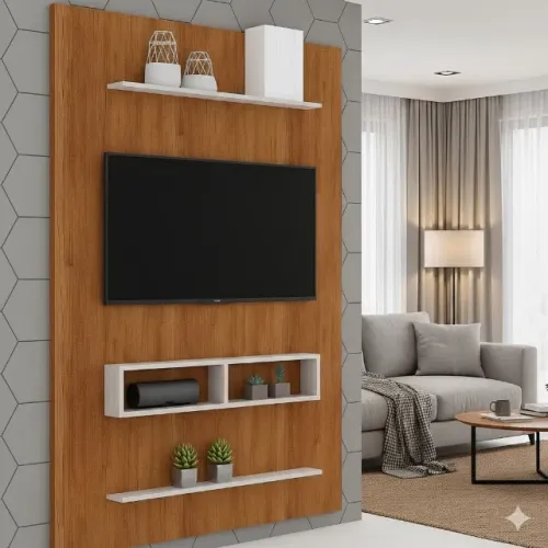 PROMOÇÃO Painel Byte Mel/Off White produto a pronta entrega)