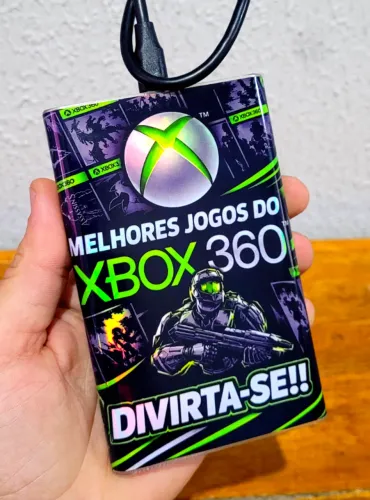 Hd Externo 500gb Xbox 360 + De 100 Jogos, Pronto Para Uso