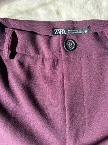 Calça reta alfaiataria | Zara