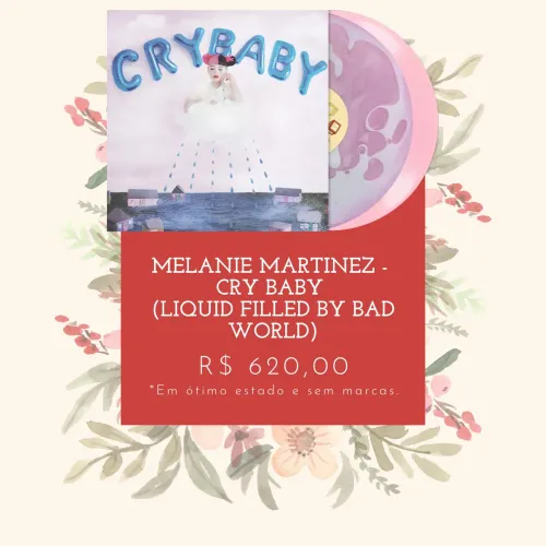 VINIL MELANIE MARTINEZ - CRY BABY (LIQUID FILLED BY BAD WORLD)
