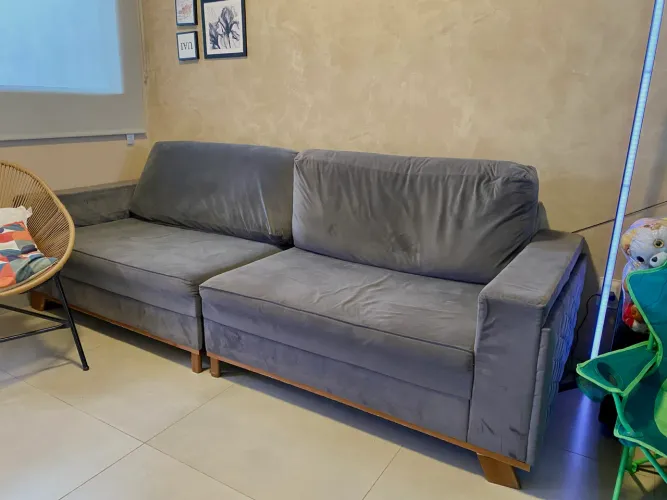 Vendo sofá cinza