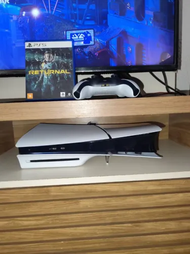 Playstation 5 Slim com Leitor funcionando perfeitamente com jogos. Aceito cartão
