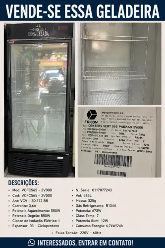 Vende-se geladeira