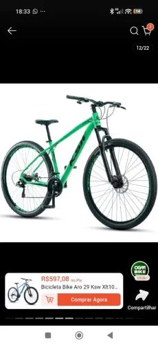 Bicicleta ksw aro 29 21 velocidades 