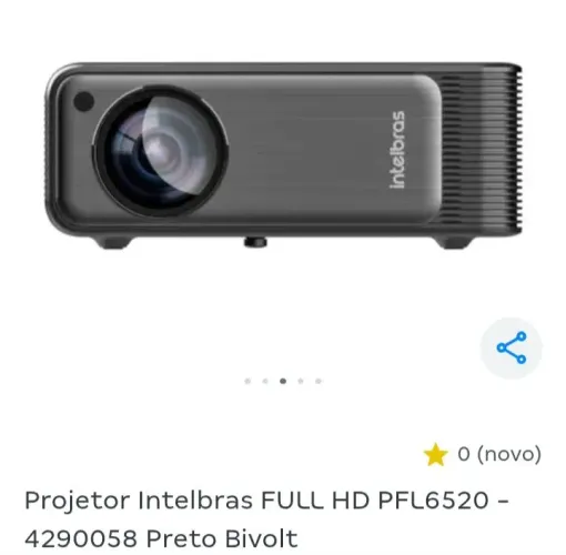 Projetor intelbras  ate 200 polegadas