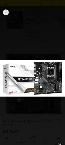Placa mãe Asrock A620M-HDV/M.2 DDR5