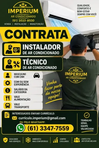 TÉCNICO / INSTALADOR AR CONDICIONADO 