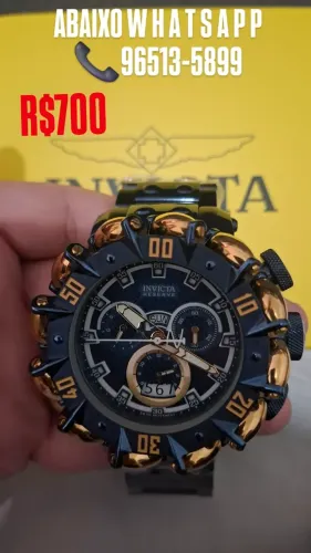 Relógio INVICTA RESERVE HYPER BEAST GOLD LABEL MULTIFUNCIONAL 