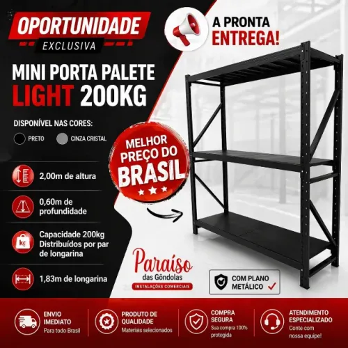MINI PORTA PALLET A PRONTA ENTREGA - MELHOR PREÇO DO BRASIL !