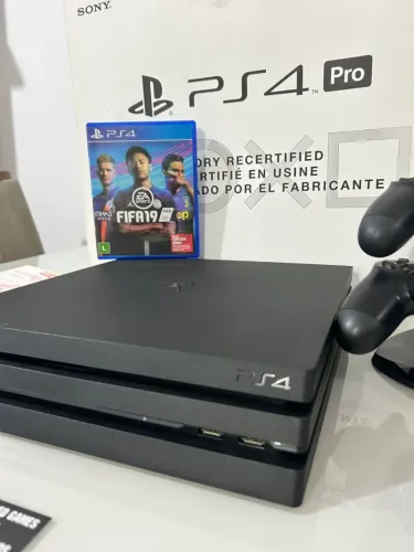 Playstation 4 Pro Memória 1TB Com Caixa (Aceito Cartão)