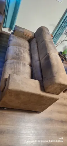 Vende-se Sofá 5 lugares cor Suede.