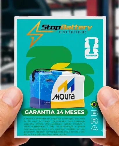 Baterias Moura 60Ah até 10x no cartão 