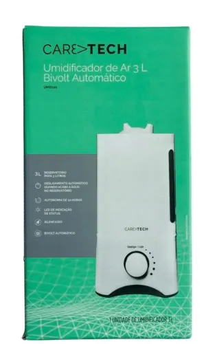 Umidificador de Ar Bivolt Automático Caretech UMD110 3L