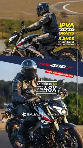 Nova NS 400Z 0km - S/ Entrada!! 1 Parcela só P/ Agosto !!
