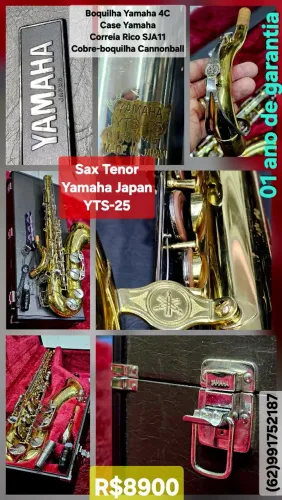 Sax tenor YAMAHA JAPAN YTS-25 GOLD/NYCKEL