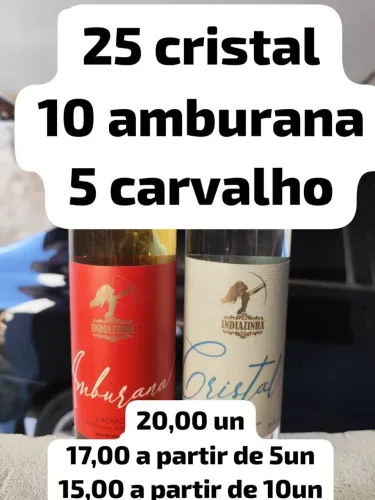 Bebida cristal e amburana - indiazinha