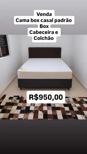 Cama box com colchão Ortocrin D33