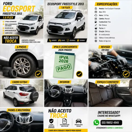 Ford Ecosport Freestyle 1.6 16V Flex 5P 2013