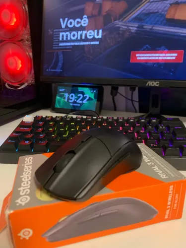 Mouse rival 3 wireless  - Seminovo (Excelente Estado) Para quem busca desempenho nos jogos