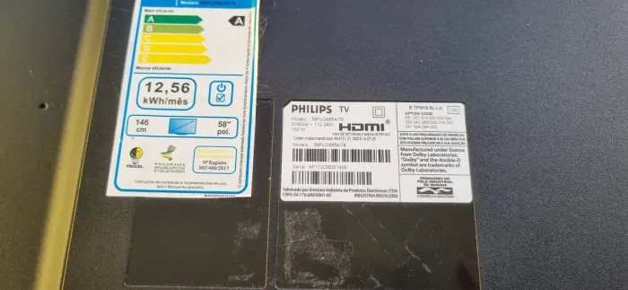 Tv 58 polegadas para retirada de peças