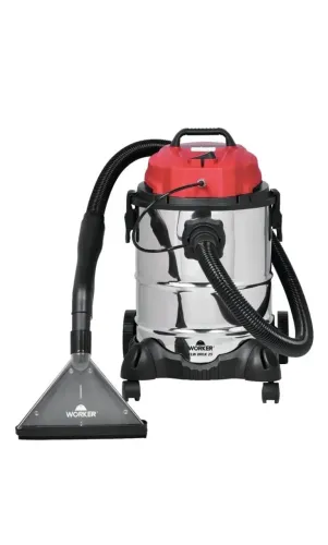 Extratora Para Limpeza De Estofados Worker 25l 1400w Inox Cor Vermelho