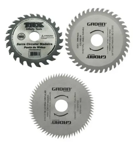 Disco de Corte Widea 110mm X 20mm (24, 40, 72 dentes)