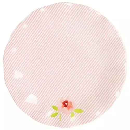 Conjunto de pratos e potes flores