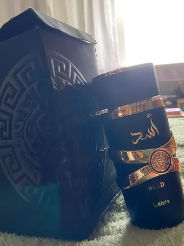 Frasco de perfume árabe asad lataffa vazio com caixa