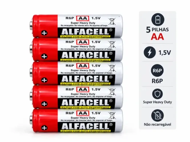 kit 4 pilhas alfacell