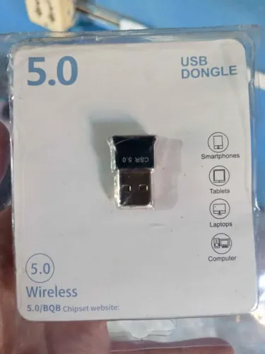 Adaptador Bluetooth Conector Pc Dongle Usb Fone Ouvido 5.0