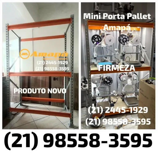 Estante Industrial - Mini Porta Pallet - Produto Novo - Para estoques