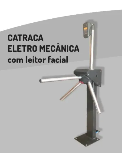 Catraca Eletro Mecânica com Leitor Facial