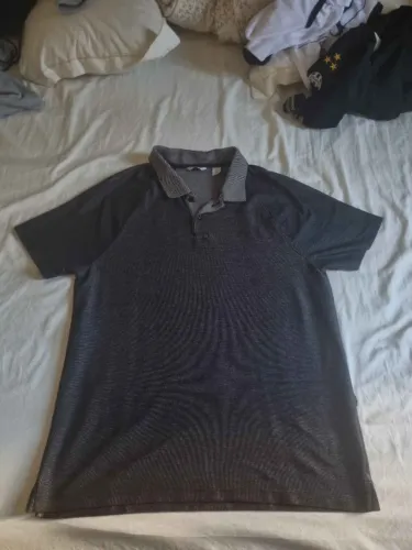 Camisa Polo Calvin Klein Original - Cinza Grafite Mescla (Tamanho G)