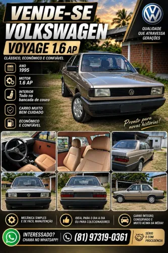 Volkswagen Voyage C/cl/fox 1.6 (álcool) 1995