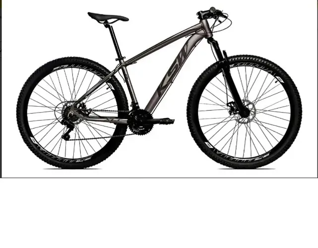 Bicicleta Alumínio Aro 29 "KSW" 24v Freio Disco Xlt Cor Grafite Tamanho Do Quadro 21