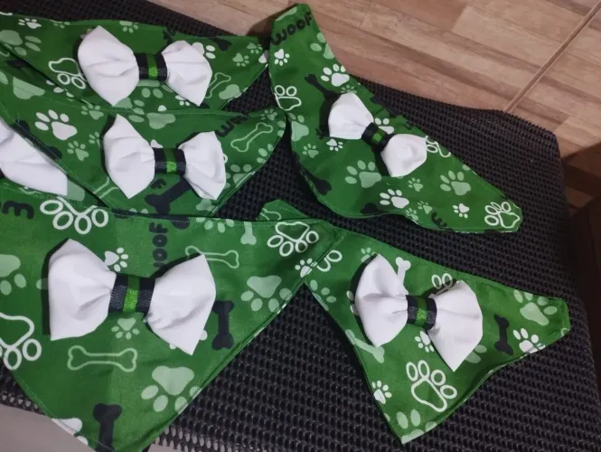 10 bandanas pet artesanais