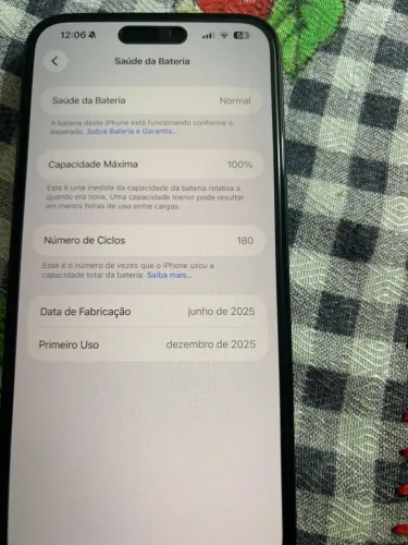 16 plus novo bateria 100% só tem 5 meses de uso 
