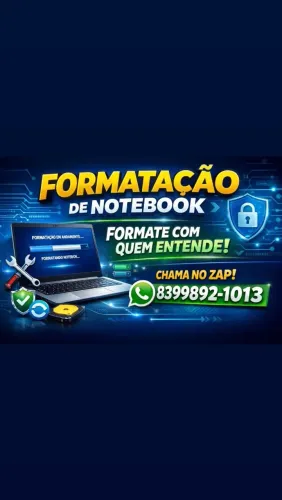Formatação de Notebook e computadores. Montagem e consultoria de PC GAMER 