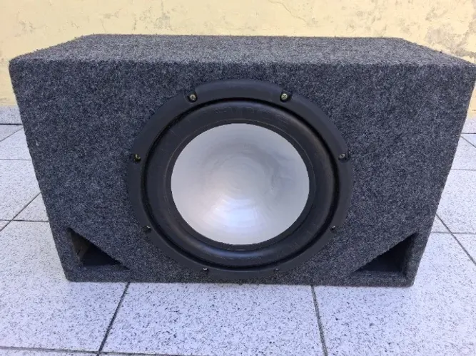 Caixa de som dutada subwoofer 12 polegadas Bravox Endurance 2k 500w rms 2+2 ohms