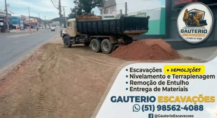 Aterro para obras e terrenos .