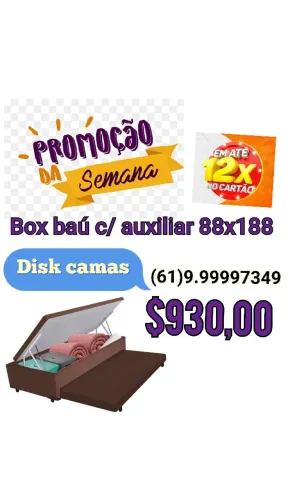 Box baú com auxiliar solteiro